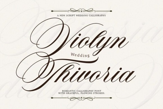 Violyn Wedding Thivoria Font